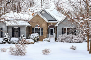 house in winter